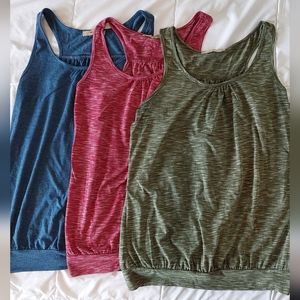 Miusey Racerback Yoga Tank Top, Large (Set of 3)
